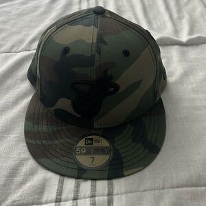 Fitted Camo Miami Heat Hat